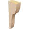 Ekena Millwork 2"W x 4"D x 12"H Thin Carmel Rough Cedar Woodgrain TimberThane Corbel, Primed Tan CORUR02X04X12CARRCPR - alternate 6